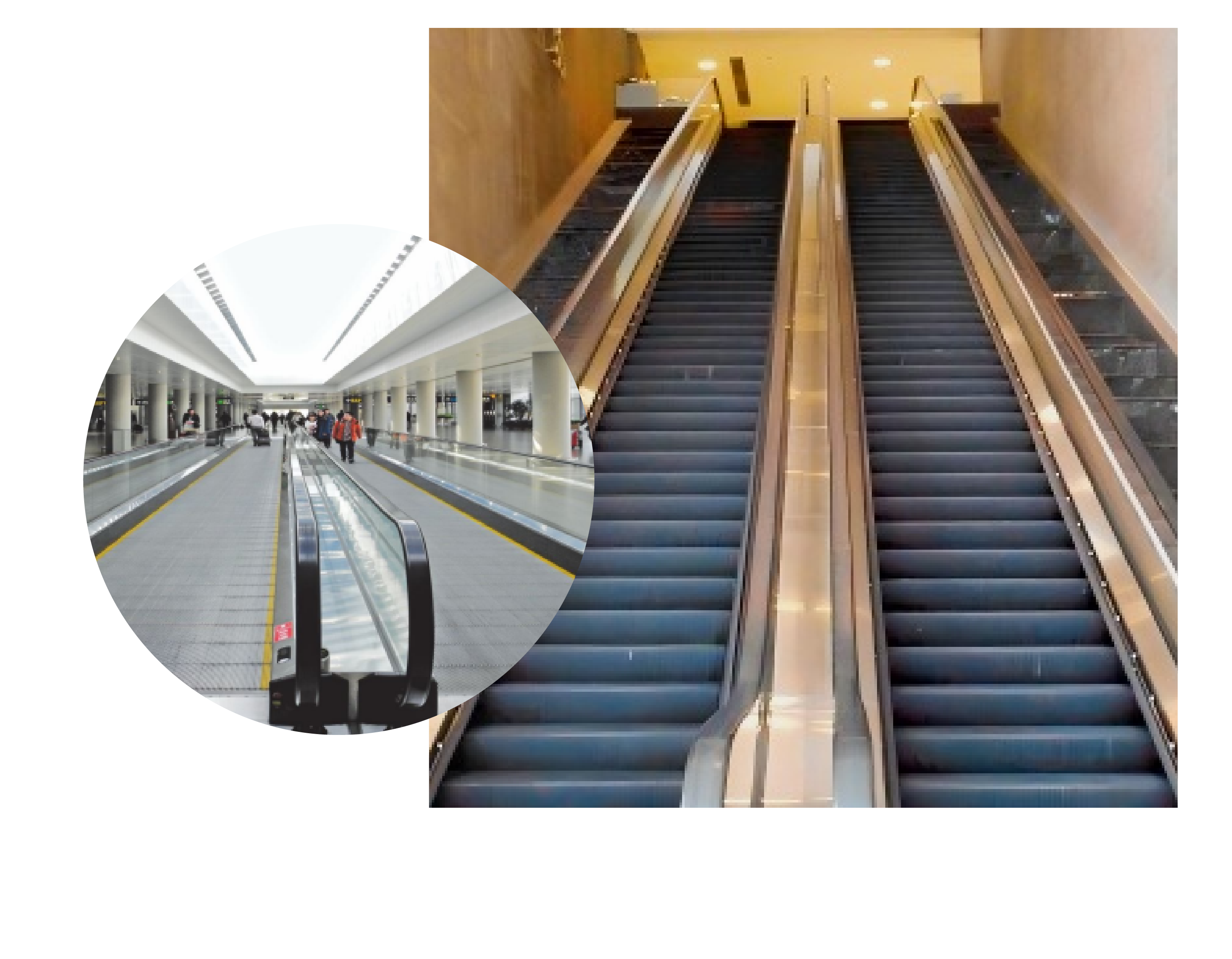 Escalator& moving sidewalk